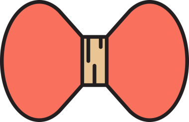 Pembe Fiyonk Kravat Simgesi Clipart