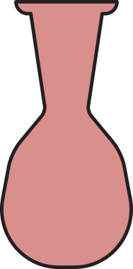 Vazo ve Atıcı Simgesi İllüstrasyonu