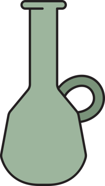 Vazo ve Atıcı Simgesi İllüstrasyonu