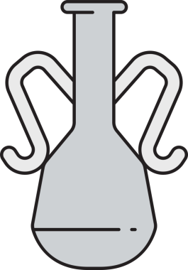 Vazo ve Atıcı Simgesi İllüstrasyonu