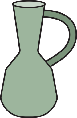 Seramik Vazo Simgesi İllüstrasyonu