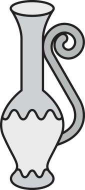Seramik Vazo Simgesi İllüstrasyonu