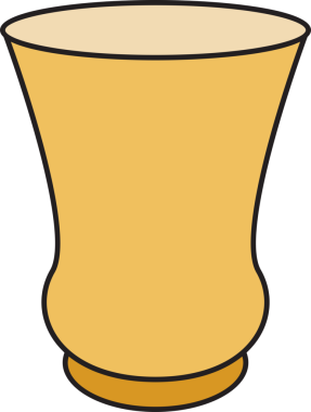 Seramik Vazo Simgesi İllüstrasyonu