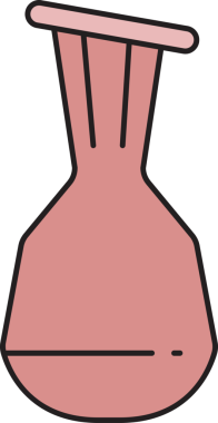 Seramik Vazo Simgesi İllüstrasyonu