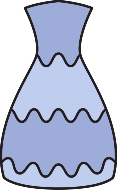 Seramik Vazo Simgesi İllüstrasyonu