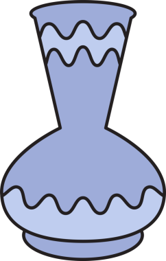 Seramik Vazo Simgesi İllüstrasyonu