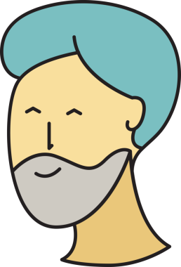 Sakallı Adam Karakteri Çizimi