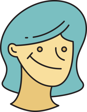 Kadın Karakteri Çizimi Clipart