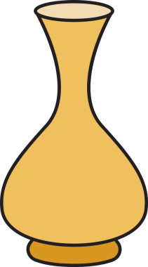 Vazo ve Atıcı Simgesi İllüstrasyonu