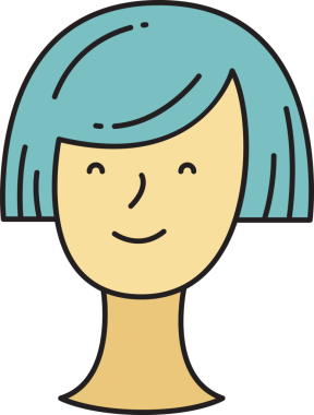 Kız Yüzlü Avatar Clipart