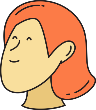 Kız Yüzlü Avatar Clipart