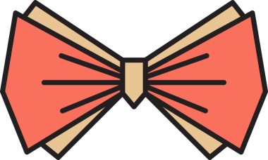 Dekoratif Bowtie İllüstrasyon Clipart