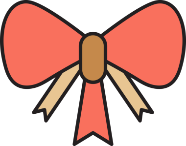 Dekoratif Bowtie İllüstrasyon Clipart