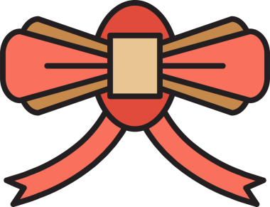 Dekoratif Bowtie İllüstrasyon Clipart