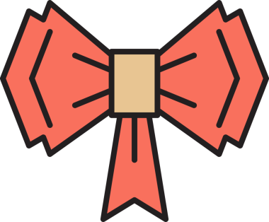 Dekoratif Bowtie İllüstrasyon Clipart