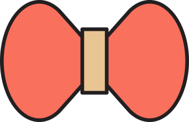 Dekoratif Bowtie İllüstrasyon Clipart