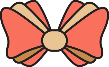 Dekoratif Bowtie İllüstrasyon Clipart