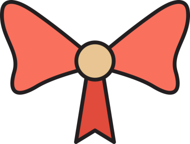 Dekoratif Bowtie İllüstrasyon Clipart