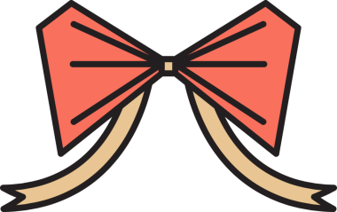 Dekoratif Bowtie İllüstrasyon Clipart