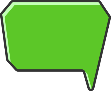 Yeşil Konuşma Baloncuğu İllüstrasyonu