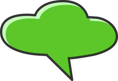 Yeşil Konuşma Baloncuğu İllüstrasyonu