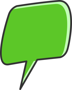 Yeşil Konuşma Baloncuğu İllüstrasyonu