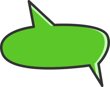 Yeşil Konuşma Baloncuğu İllüstrasyonu