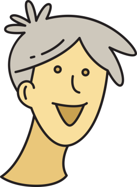 Man Face Çizgi Film Karakteri Avatar