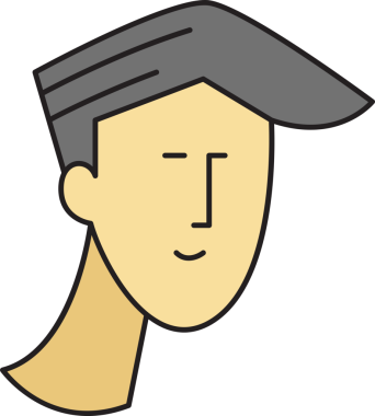 Man Face Çizgi Film Karakteri Avatar