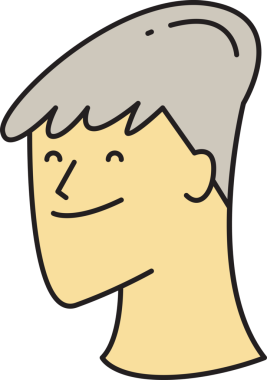 Man Face Çizgi Film Karakteri Avatar