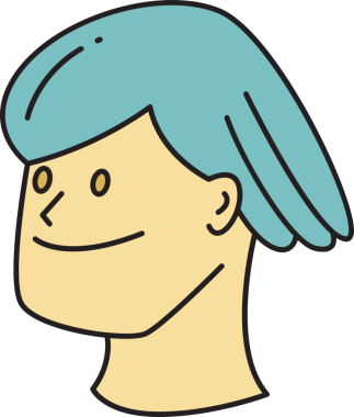 Man Face Çizgi Film Karakteri Avatar