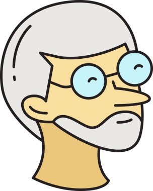 Sakallı Adam Yüzlü Çizgi Film Karakteri Avatar