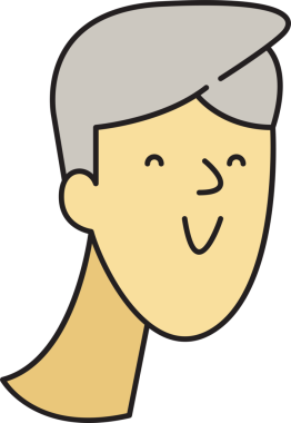 Man Face Çizgi Film Karakteri Avatar