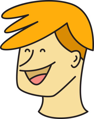 Man Face Çizgi Film Karakteri Avatar