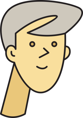 Man Face Çizgi Film Karakteri Avatar