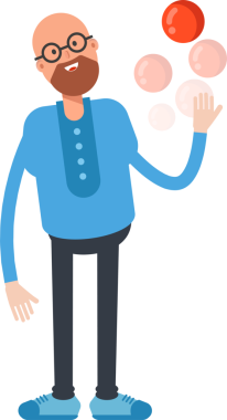 Kel Adam Karakteri Top Oynuyor