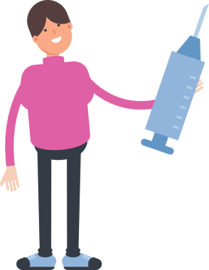 Balıkçı yaka yaka çizimi olan çocuk.