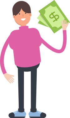 Balıkçı yaka yaka çizimi olan çocuk.