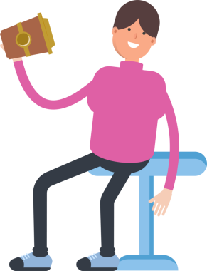 Balıkçı yaka yaka çizimi olan çocuk.