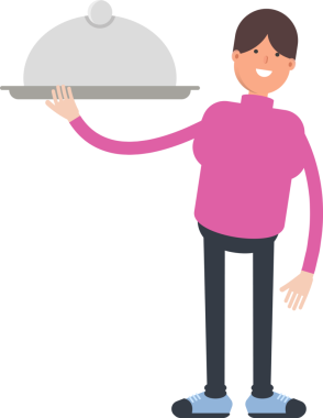 Balıkçı yaka yaka çizimi olan çocuk.