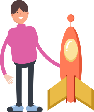 Balıkçı yaka yaka çizimi olan çocuk.