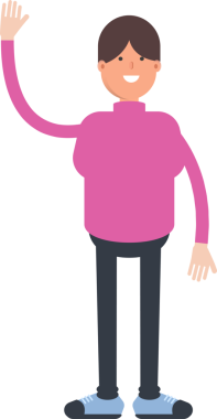 Balıkçı yaka yaka çizimi olan çocuk.