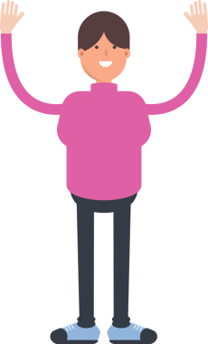 Balıkçı yaka yaka çizimi olan çocuk.