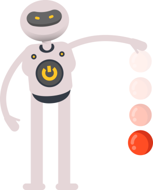 Robot Karakteri Atış Topu