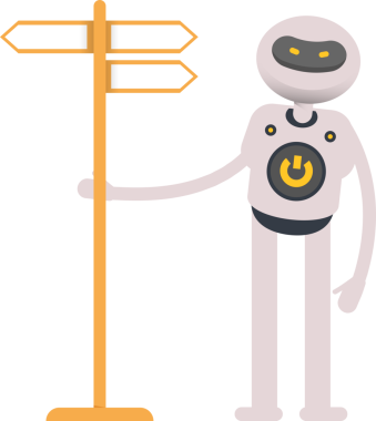 Robot Karakteri ve İmza Gönderi