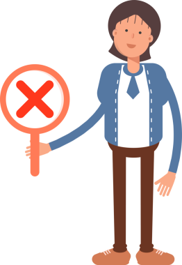 İş kadını Karakteri Çizgi Film İllüstrasyonu