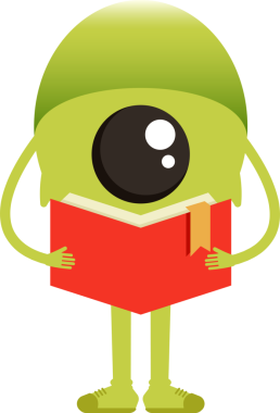 Sevimli Canavar Karakteri Okuma Kitabı