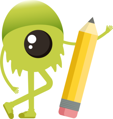 Sevimli Canavar Karakteri ve Kalem