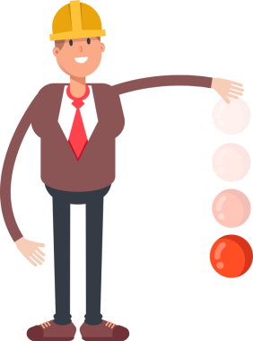 Mühendis Karakteri Atış Topu