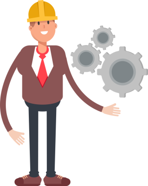 Mühendis Karakteri Vites Tutucu